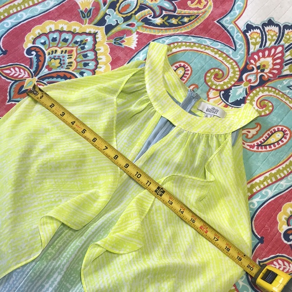 Badgley Mishka ombre chiffon halter look gown - Picture 8 of 9